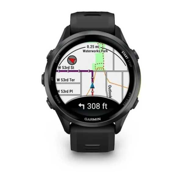 Garmin Forerunner 970 Carbon Gray DLC Titanium w. Black Case and Black