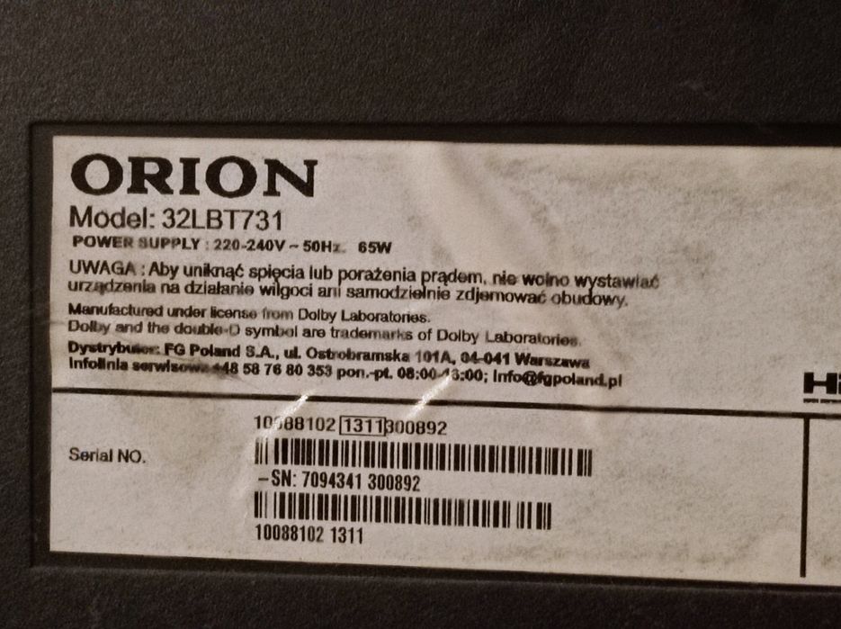 Telewizor 32" Orion