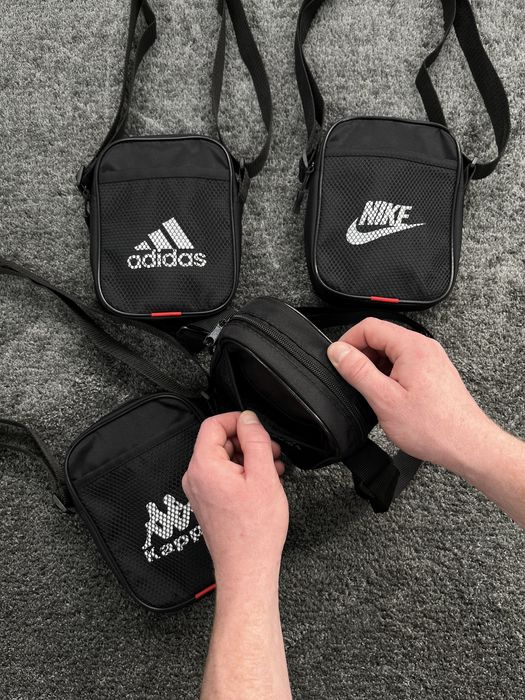 Сумка мессенджер через плечо маленькая Nike/Ellesse/Adidas/Kappa/Опт