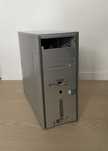 Obudowa komputerowa srebrna ATX Retro PC + zasilacz + CD