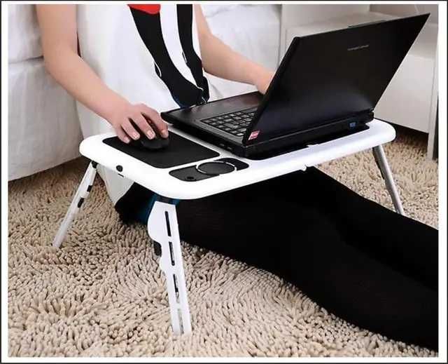 Складаний столик з охолодженням для ноутбука, 2кулера, USB.