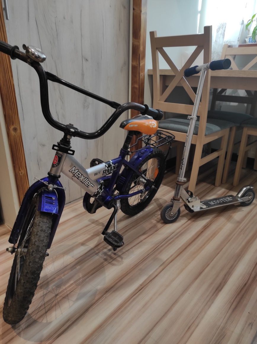 Rower BMX + hulajnoga