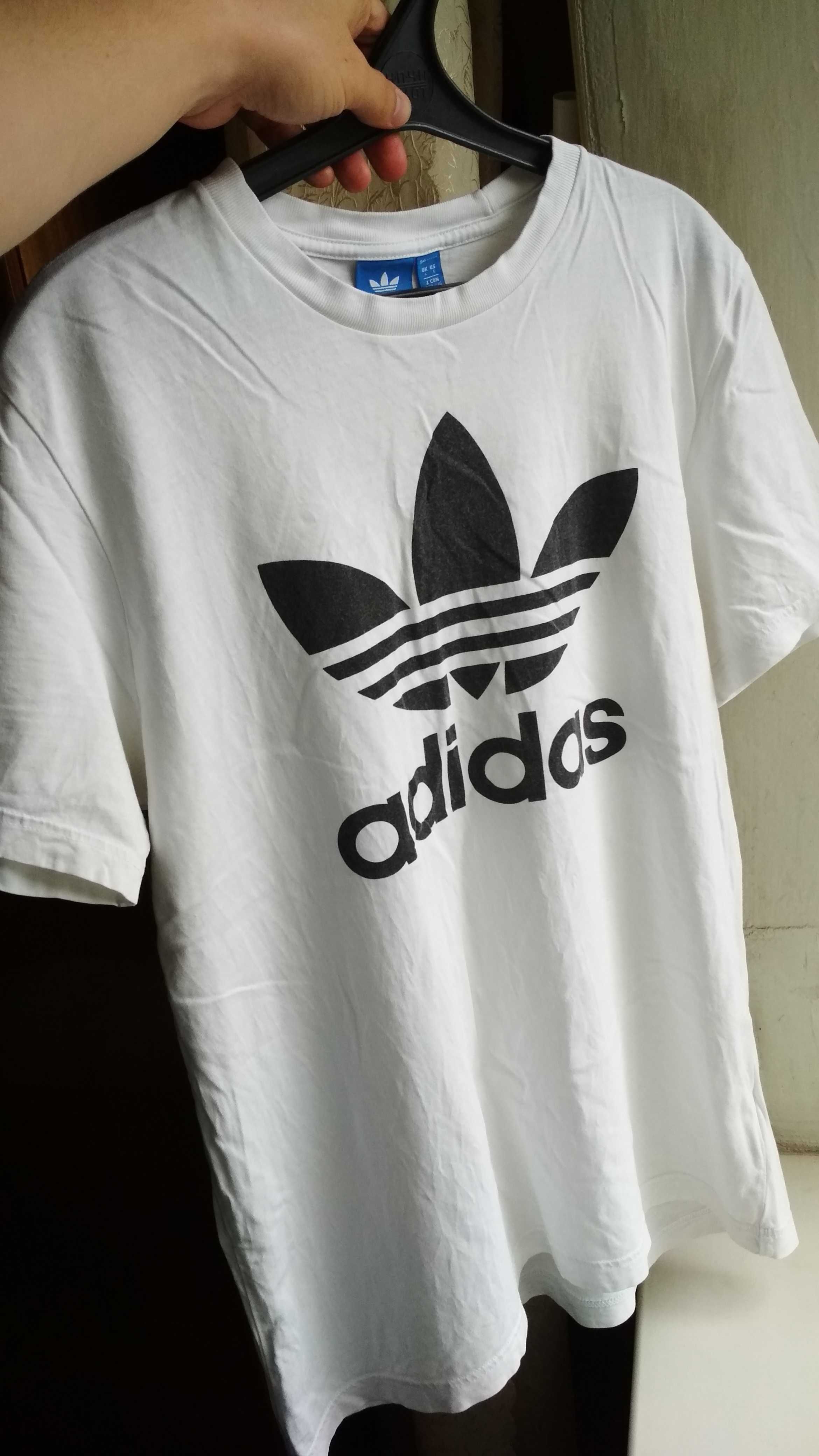 Adidas Classic футболка белая оригинал (L)