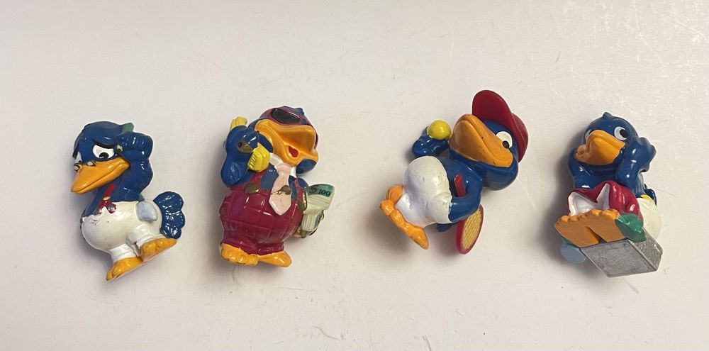 Kinder niespodzianka stare figurki ptaki bingo birds lata 90 4szt