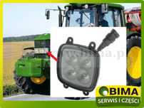 Lampa reflektor LED w maskę John Deere Premium 6230~6330~6630~6930~743