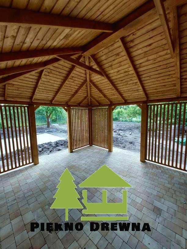 Domek Kacper 2w1 – 7mx4 m Domek 4x3 m + Altana 4x4 m