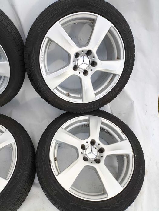 4x koła alufelgi Mercedes Audi VW 17" 5x112 225/45r17 Tanio!! 8mm