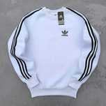 Толстовка зимняя мужская Adidas теплая кофта свитшот на флисе адидас
