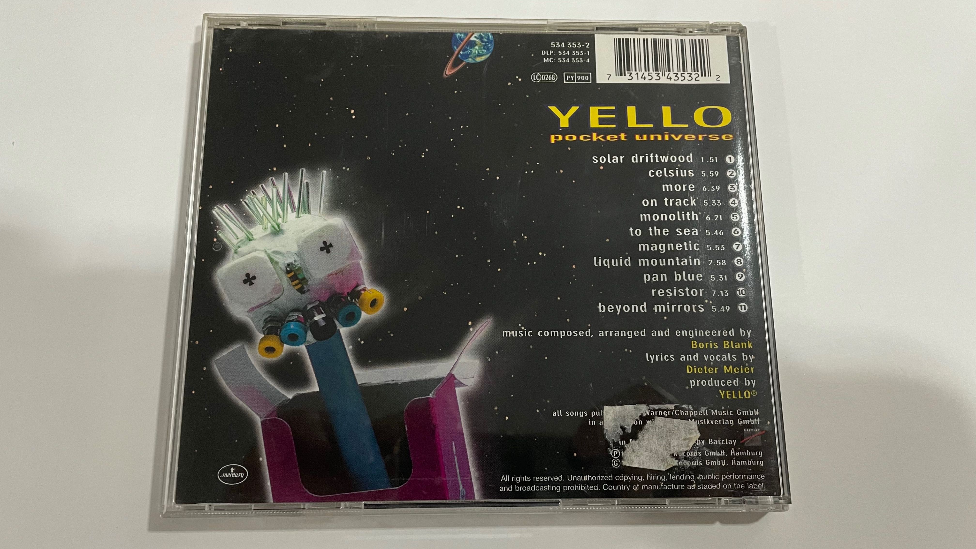 Yello ‎– Pocket Universe - cd