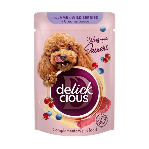 Вологий корм для собак Delickcious Делішес пауч