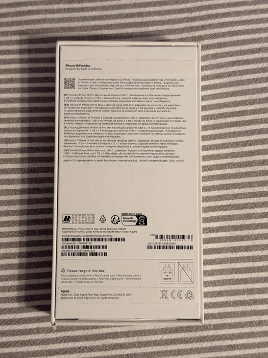 iPhone 16 Pro Max 256Gb