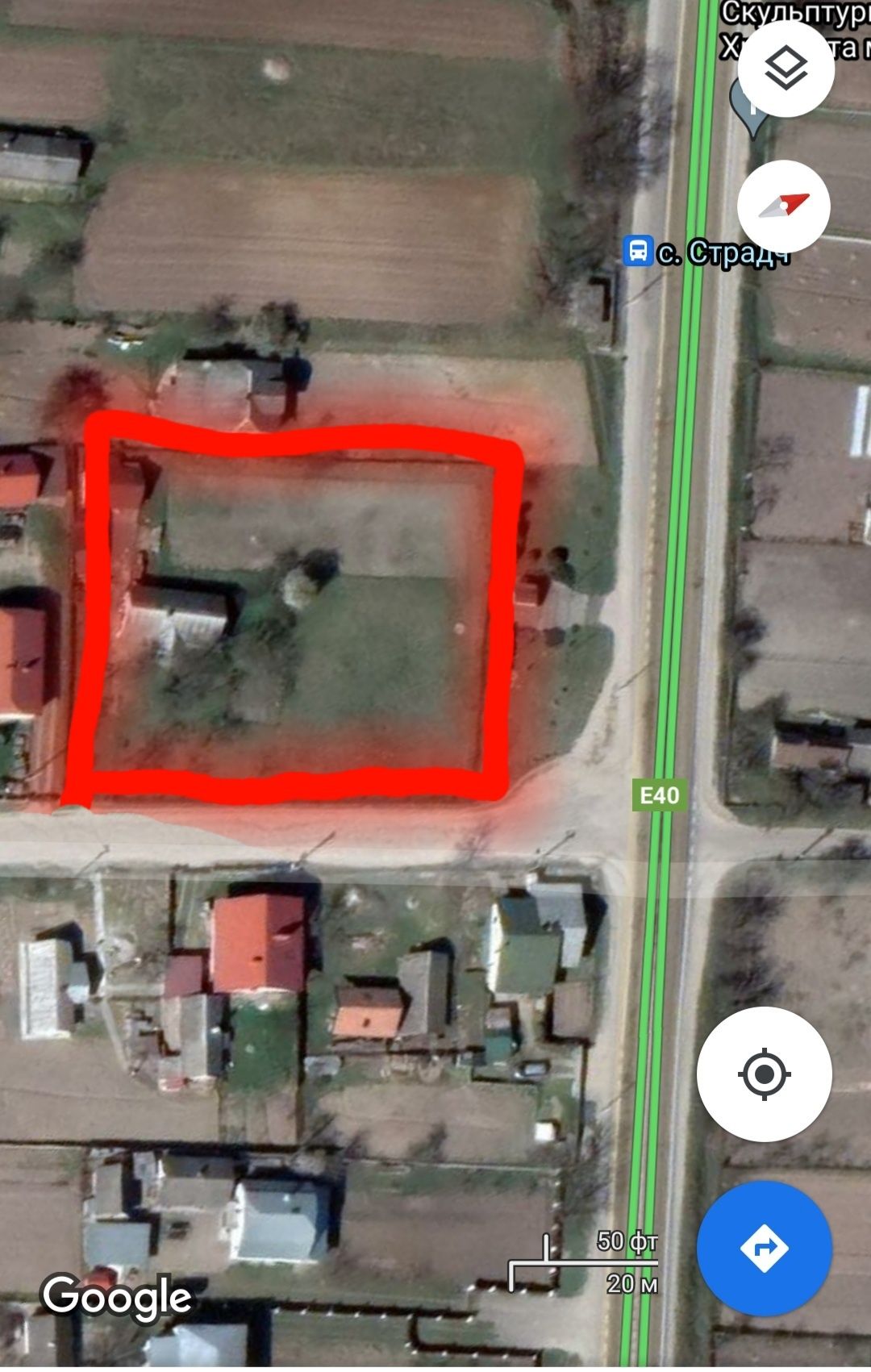 Продаж будинку перша лінія біля головної дороги село  Страдч