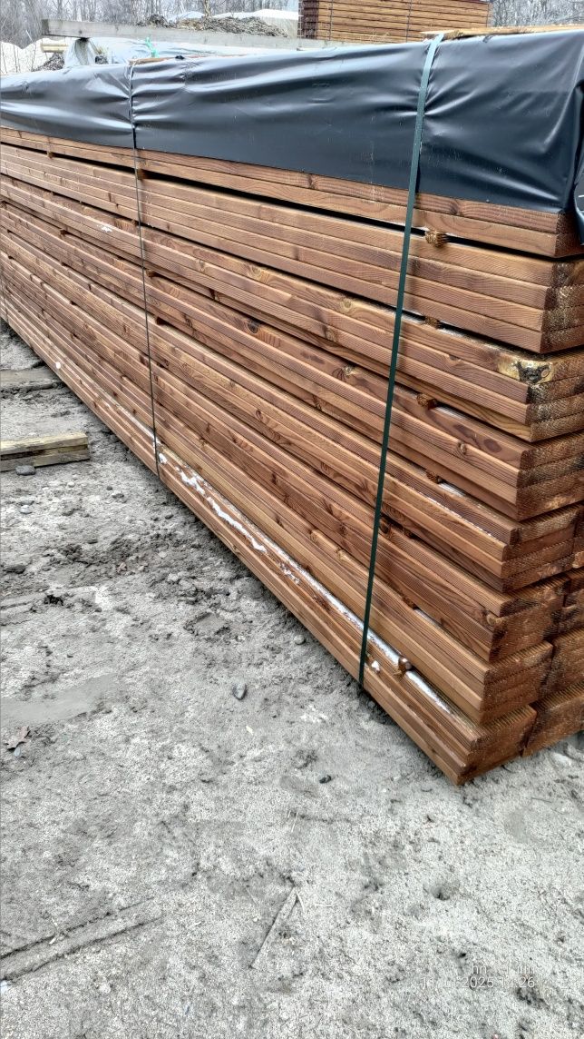 Sosnowa deska tarasowa  kl AB impregnowana ciśniniowo