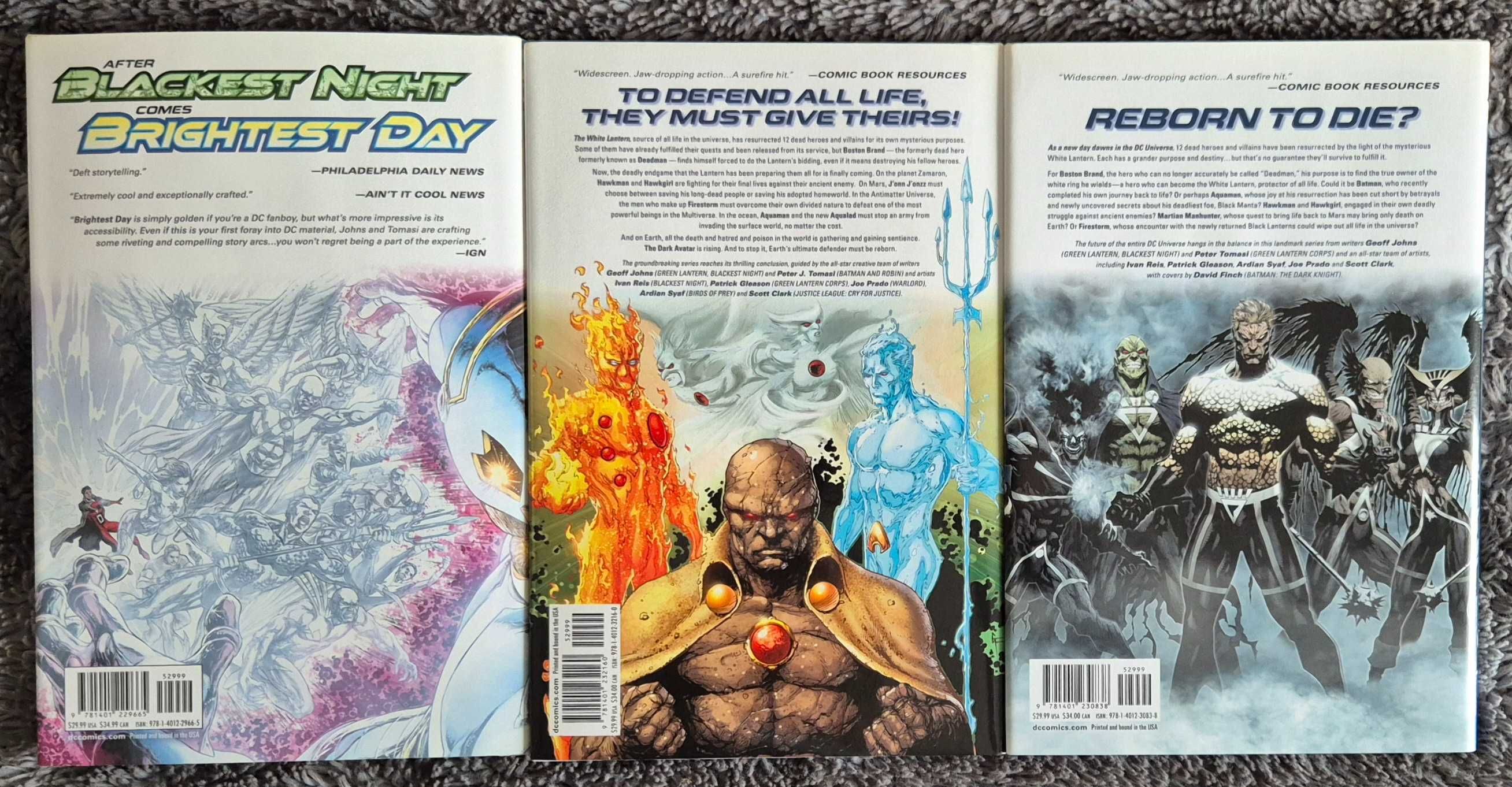 Brightest Day Vol 1 ~ 3 HC - Geoff Johns