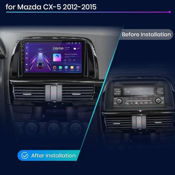 Radio Android do Mazda CX-5 2012 - 2015, 2GB, 64GB, CarPlay, Auto