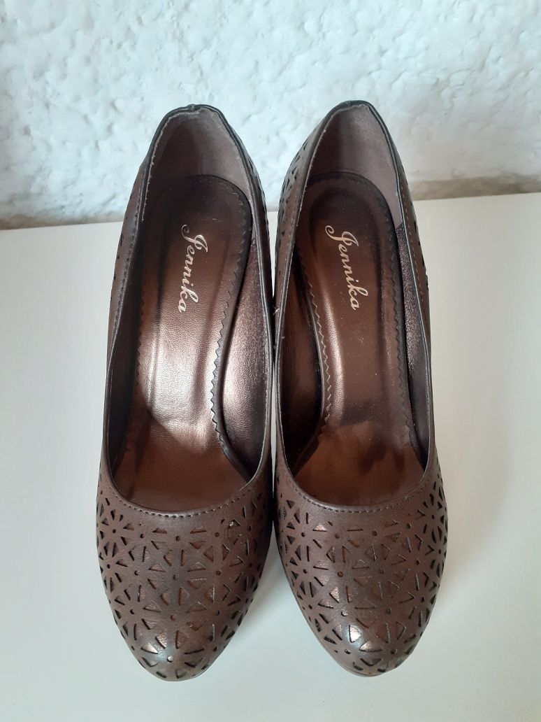 Szpilki r 38 buty na obcasie, czółenka na platformie, półbuty