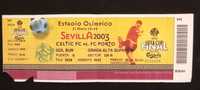 Bilhete da Final do Jogo da Taça UEFA,Porto-Sevilha, 2003