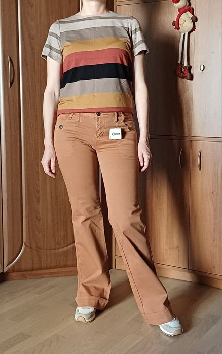 Продаю коричневые джинсы-брюки, 36 евр (44 ukr),  Stradivarius