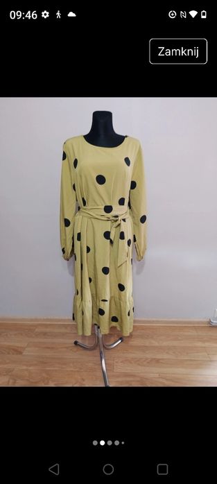 Śliczna długa suknia plus size