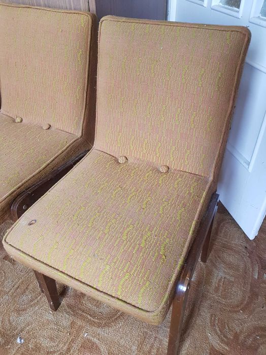 Komplet krzeseł AGA PRL 4szt,  Krzesło AGA
