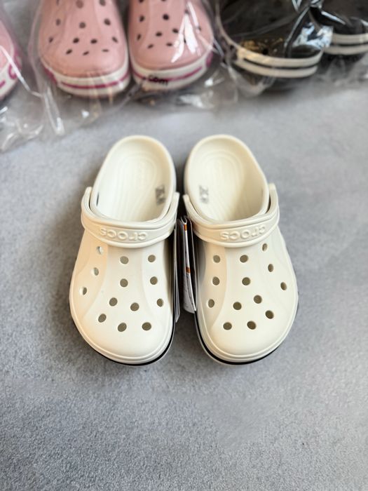 Кроксы Crocs Bayaband Clog White Білі Крокси Тапки Сабо