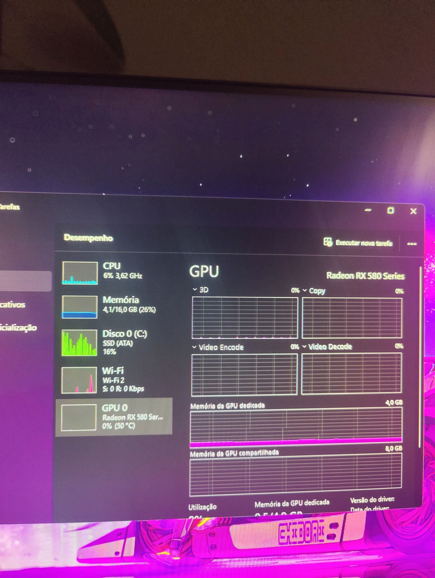 pc gamer amd com 512gigs de memória
