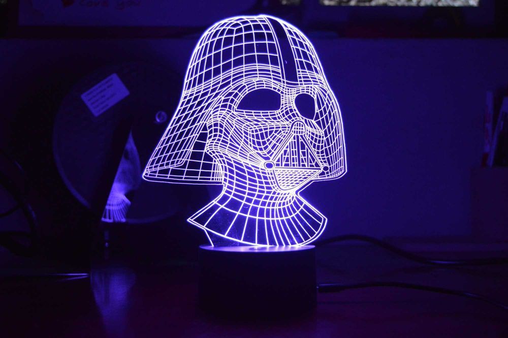 Candeeiros decorativos - Super heróis, desenhos animados, Star Wars