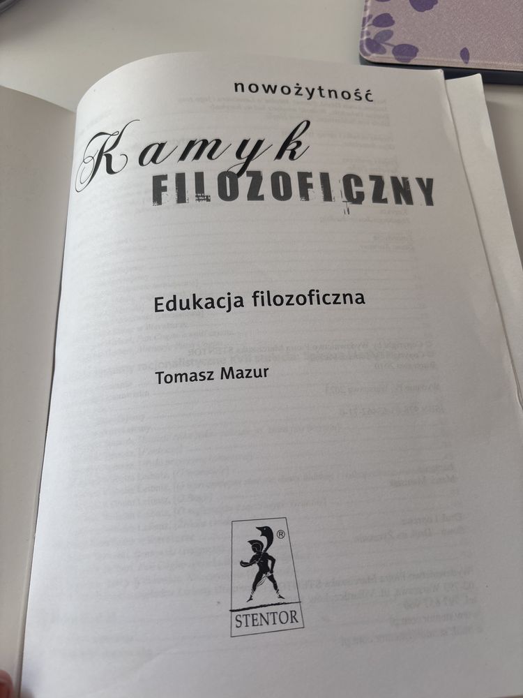 Kamyk filozoficzny nowożytność Tomasz Mazur