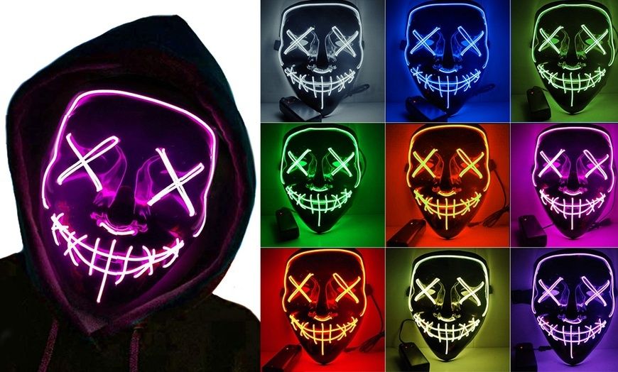 Maska LED halloween Imprezowa Impreza