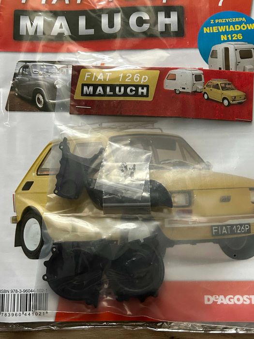 DeAgostini FIAT 126p Maluch 1: 8 kompl. nr 1-15 segregator cały silnik