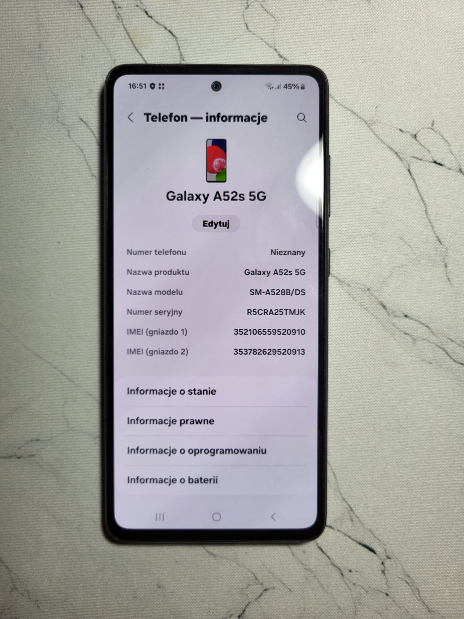 Samsung Galaxy A52s 5G