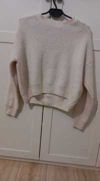 sweter beżowy ecru S