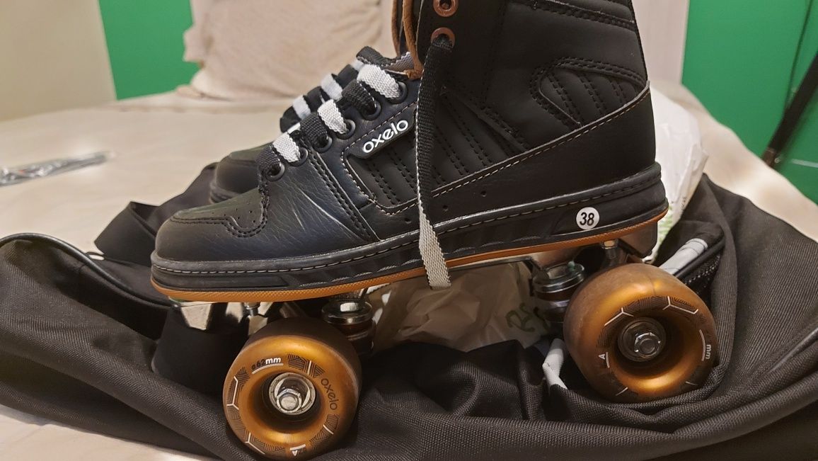 Patins protecções e saco