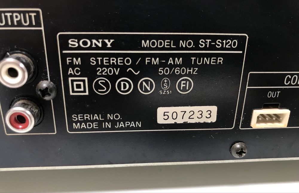 SONY Tuner Sintonizador Rádio ST-S120