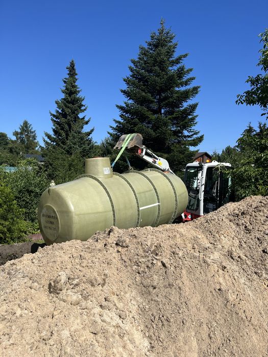 Drenaż zbiorniki szamba montaż uslugi minikoparka wywrotka