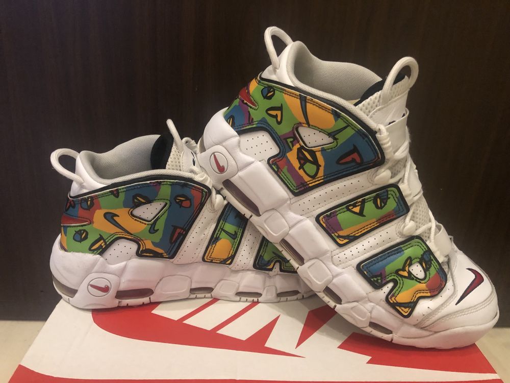 Nike Air More Uptempo Peace, Love Swoosh Basketball r. 46 US 12