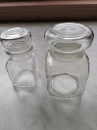 Słoiki szklane z korkiem szklanym wciskanym i klamerka - kpl. 3 szt.