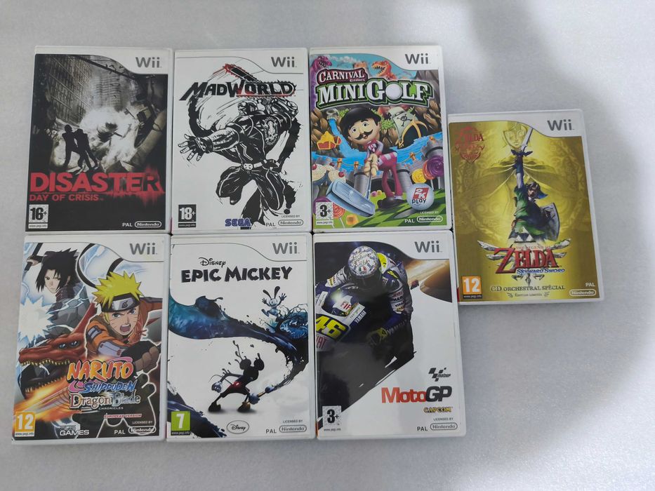 Jogos Nintendo Wii Mario Kart Legend Of Zelda Just Dance Sports Naruto