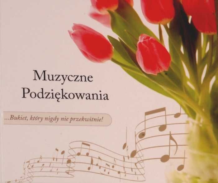 Muzyczne podziękowania-płyta CD+karta do wpisania własnych podziękowań