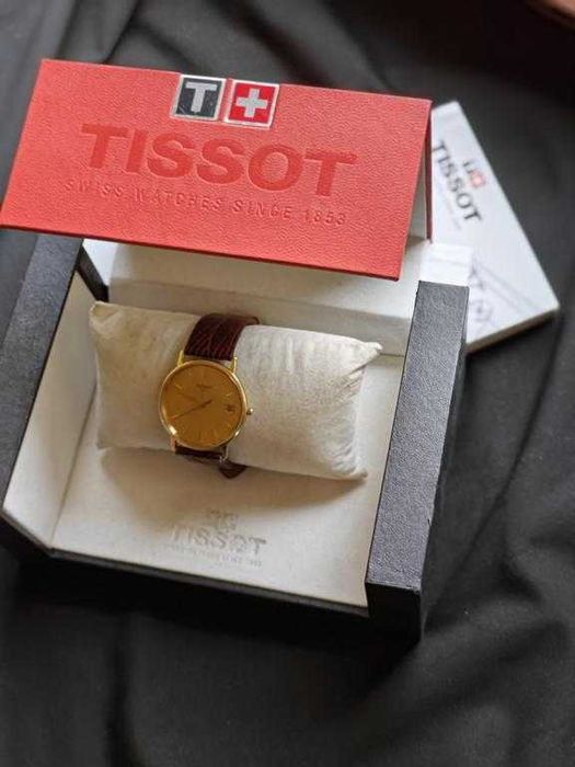 Złoty Tissot 1853.Koperta  jednoczęściowa, waga 19,81 gr.