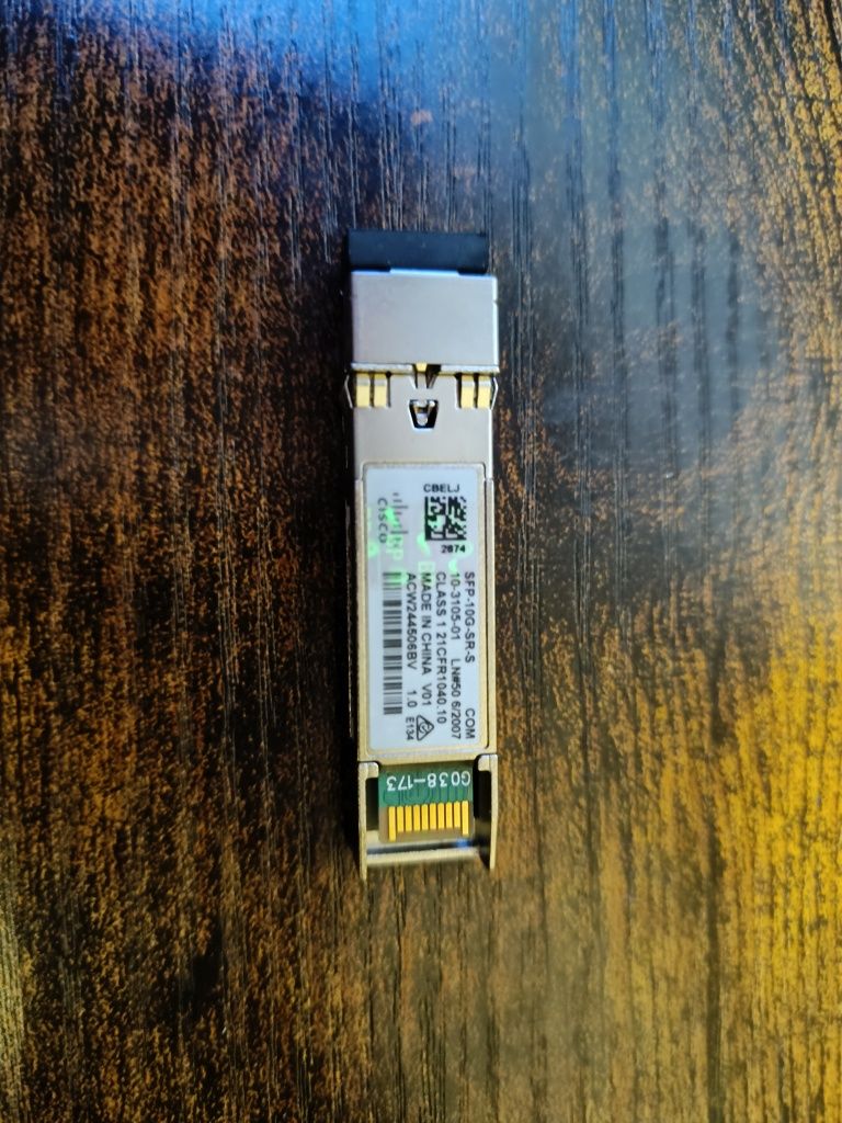 Cisco SFP-10G-SR-S= moduł przekaźników sieciowych Swiatłowód 10000Mbit