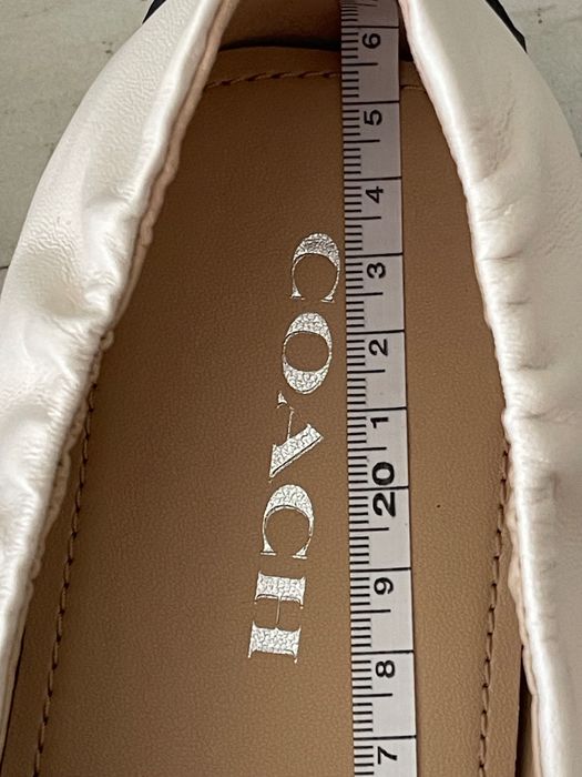 COACH Marley Driver mock. Бежевые мокасины натуральная кожа р 39