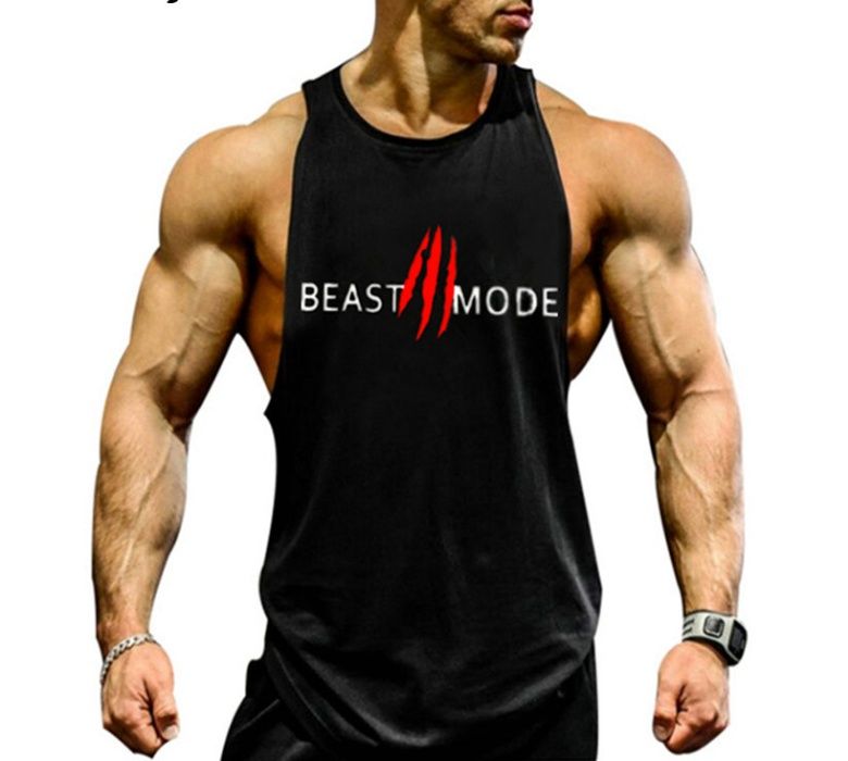 Koszulka na ramiączkach Tank top na siłownie BEAST MODE