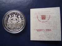 Stare monety 10 euro 2005 Watykan Rok Eucharystyczny stan menniczy