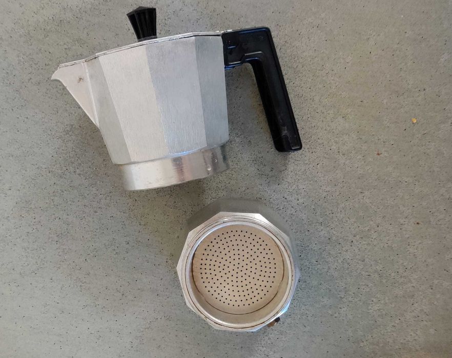Cafeteira expresso de alumínio