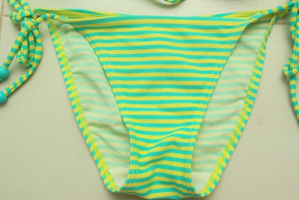 Strój dwuczęściowy kolorowy XS/S kostium kąpielowy basen plażę do wody