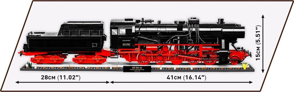 Klocki Cobi 6287 Lokomotywa Parowa Dr Br 52 Steam Locomotive / Ty2