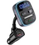 Transmiter samochodowy Bluetooth FM LENCENT T77 + szybka ładowarka