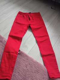 Spodnie jeansowe czerwone Terranova S