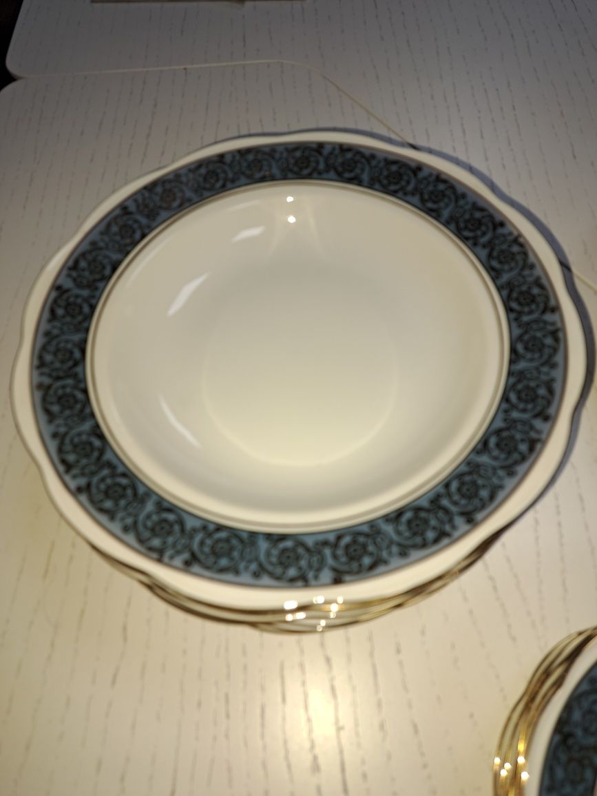 Zestaw talerzy dla 6 osób Porcelana Wawel